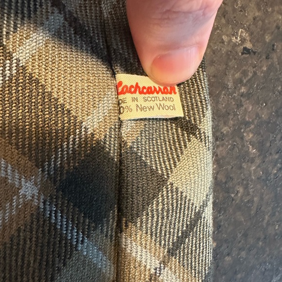 Scottish Tie / Graham Menteith Patterned / 100% New Wool / Made in Scotland - Picture 3 of 5